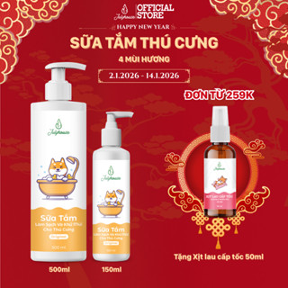  Sữa tắm cho chó mèo 150ml 500ml Julyhouse thơm mát khử mùi hôi 