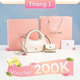  Túi Yuumy  Thời trang nữ túi đeo chéo da + ví mini - Bộ quà tặng túi xách Nâng Niu YHQ01  