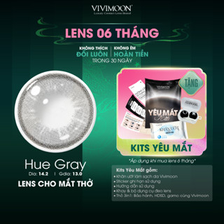  Kính áp tròng VIVIMOON lens cận màu xám cho mắt thở Huế Gray  Giá 01 đôi  