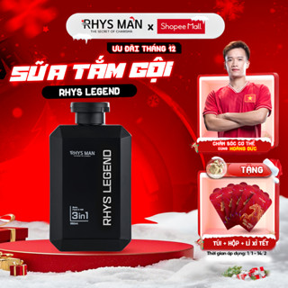 Sữa tắm gội nam 3in1 RHYS MAN hương nước hoa Rhys Legend 350ml 