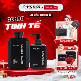  Combo Sữa tắm gội nam 3in1 350ml & Dung dịch vệ sinh nam 120ml RHYS MAN 