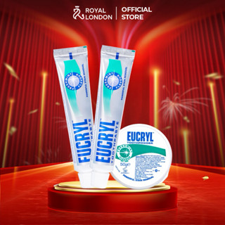  Combo 2 Kem đánh răng   62gx2  + bột đánh răng Eucryl   50g  hỗ trợ làm trắng răng 