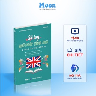  Sổ tay tổng ôn ngữ pháp Tiếng anh Moonbook cỡ A5 