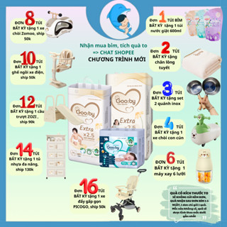   CHƯƠNG TRÌNH MỚI  Tã bỉm quần dán Gooby Premium size M32 L28 XL26 XXL24 chống tràn hiệu quả cho bé từ 6-24kg MECAHEO 