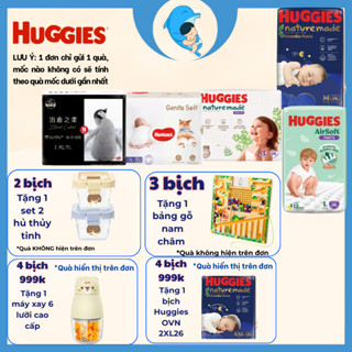  Tã bỉm quần  dán Huggies Platinum Nature Made NB60 S82 M64 L54 XL44 M58 L44 XL38 2XL26 cho bé từ 5 đến 17kg MECAHEO 