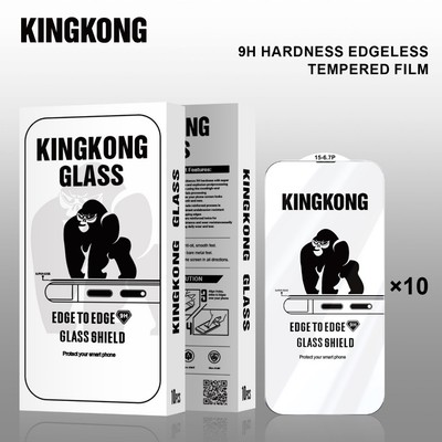 Kính Cường Lực KingKong KK-67 Không Viền, Full Màn Trong Suốt Vuốt Mượt Chống Vỡ Dành Cho Ip X 11 12 13 14 15 16 17
