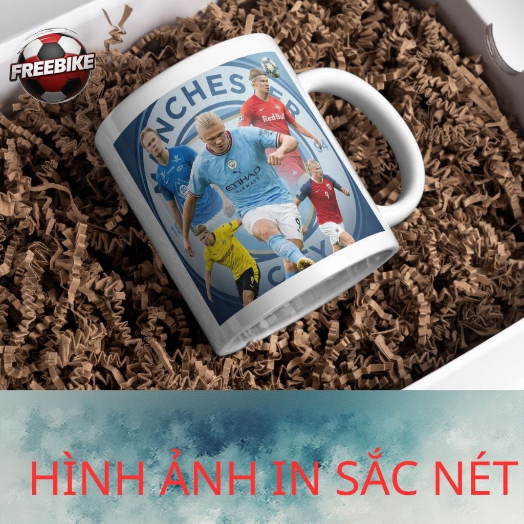 LY SỨ IN CAO CẤP HÌNH ERLING HAALAND MẪU 1