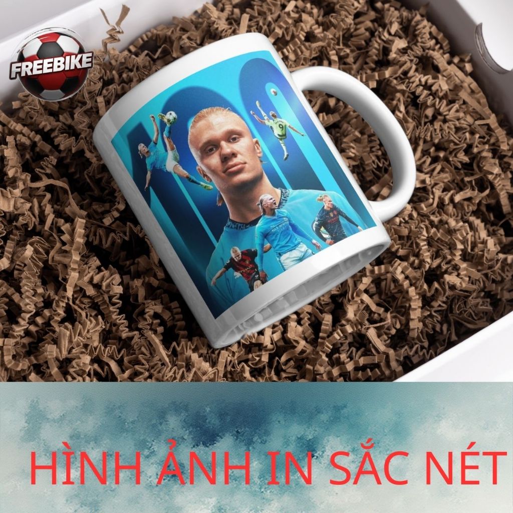 LY SỨ IN CAO CẤP HÌNH ERLING HAALAND MẪU 2