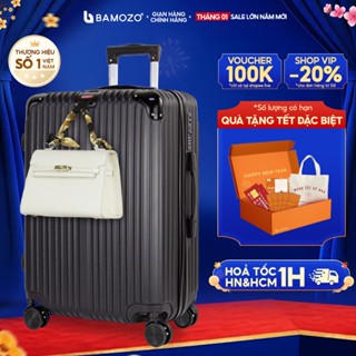  Vali du lịch size 20 size 24 Vali kéo BAMOZO nhựa dẻo có ngăn đựng laptop chống va đập BẢO HÀNH 5 NĂM_8809 