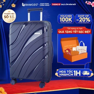  Vali Du Lịch Bamozo size 20 24 từ Nhựa PP siêu bền khóa 2 lớp chống rạch trộm giá sinh viên_Nancy 