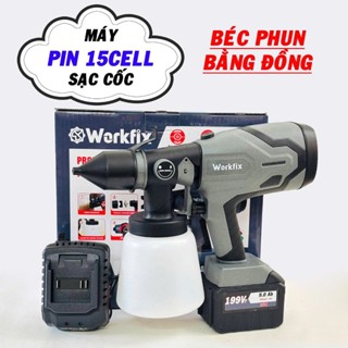  Máy Phun Sơn WORKFIX Dùng Pin Chân Phổ Thông Tiện Lợi Cho Thợ Công Trình 