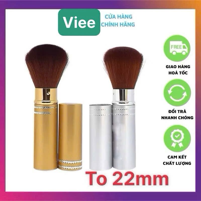 Cọ đánh phấn phủ, phấn nền mềm mại cán ngắn có 3 size {màu ngẫu nhiên} Viee