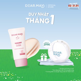   1.1  Kem chống nắng nâng tone thuần chay DEARMAY Yogurt Pop Tone Up Suncream SPF50+PA++++ 