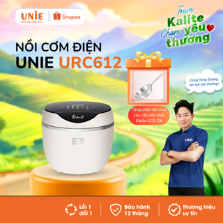   Tặng kèm chảo  Nồi cơm điện tử UNIE URC612 lòng nồi inox 304 dạng niêu dung tích 1,2L,công suất 500W BH 12 tháng 