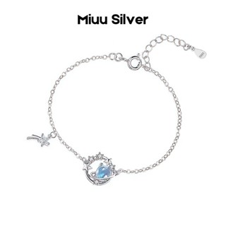  Vòng tay bạc Miuu Silver lắc tay nữ Pluton & Charon 