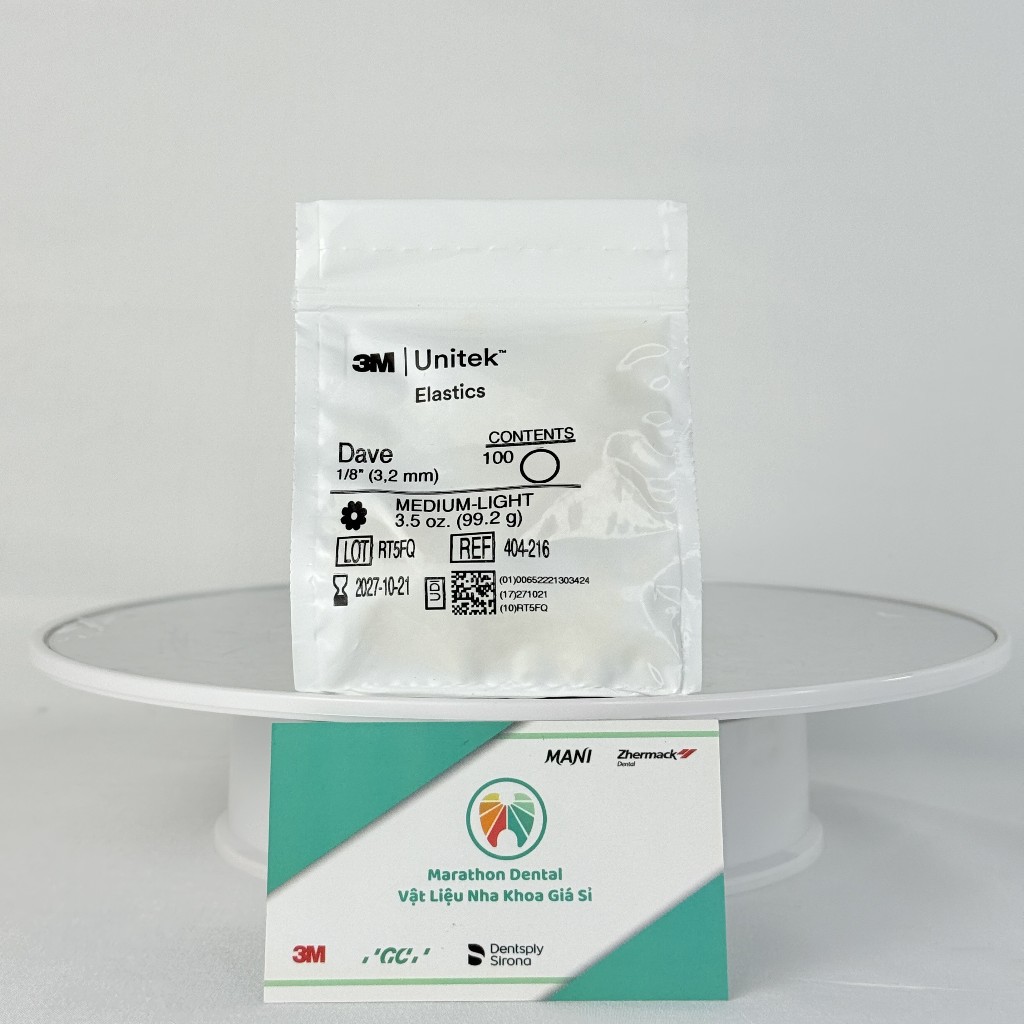 [Hộp 30 gói] Chun liên hàm 3M Unitek Elastics dành cho răng niềng