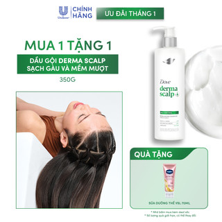 Dầu Gội Giúp Kiềm Dầu Nhờn & cho tóc Sạch Thoáng Dove Derma Oil Control 350G 