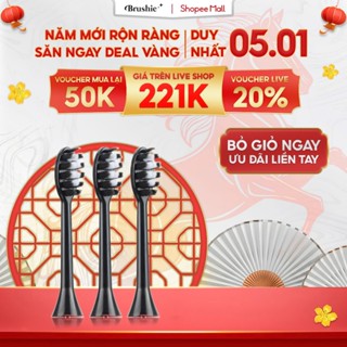   GIÁ 234K TẠI LIVE SHOP  Set 3 đầu bàn chải thay thế cho bàn chải Brushie Ultra Plus 