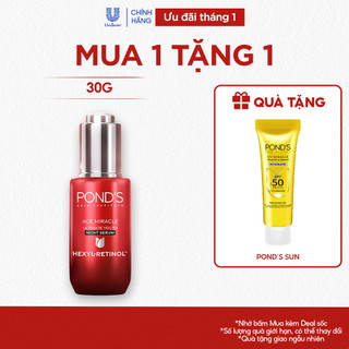  Serum ban ngày đêm Pond's Age Miracle mờ đốm nâu và nếp nhăn với Hexyl-Retinol 30G 