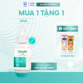   MỚI  Serum Simple Kiềm Dầu Giảm Mụn 30ml 