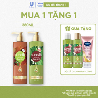  Dầu gội Sunsilk Thiên Nhiên Ngăn Gãy Rụng Tóc và Dưỡng Phục Hồi 380ml 