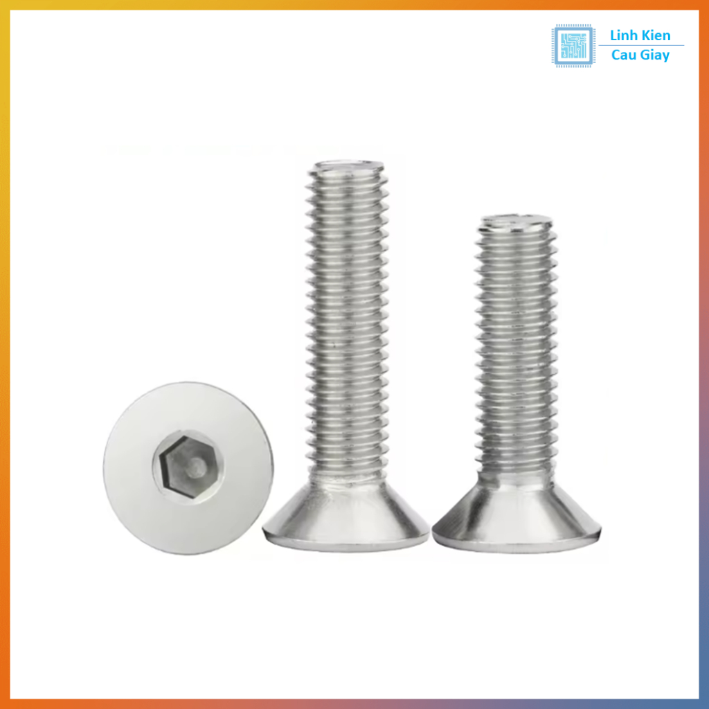 Bulong Lục Giác đầu chìm M3 (SL 10c)