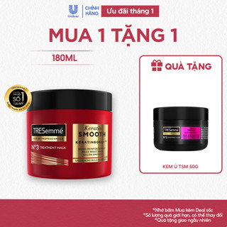  Kem ủ TRESemmé Keratin Smooth  Bond Repair Cho Tóc Vào Nếp Giảm Gãy Rụng 180ml 