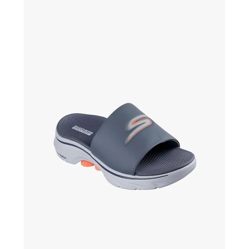 SKECHERS Dép Nam Quai Ngang On The GO GOwalk 7 229294-CCOR Màu Xám Sang Trọng & Thoải Mái