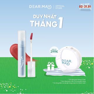   1.1  Son Kem Lì Thuần Chay Dearmay Lost Ribbon Blur Tint 3.3g 