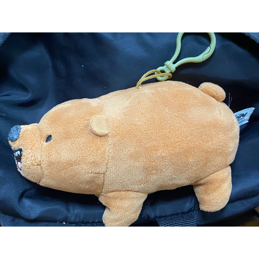 [2hand Nhật] gấu bông we bare bears gấu nâu dạng móc khoá (keychain we bare bears)