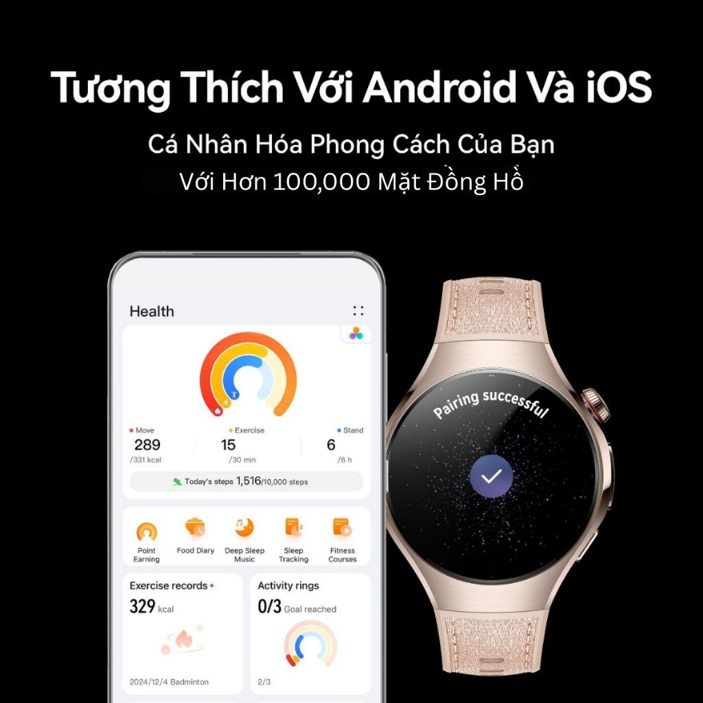 Đồng Hồ Thông Minh HUAWEI WATCH 5 | Công Nghệ Đa Cảm Biến X-TAP | Đo SpO2 Từ Đầu Ngón Tay | Gọi Thoại eSIM | BigBuy360 - bigbuy360.vn