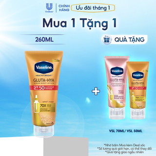   MỚI RA MẮT  Serum chống nắng Vaseline GLUTA HYA SPF50 260ml 150ml 