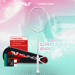  Vợt Cầu Lông KUNO LadyPro Chính Hãng Siêu Nhẹ 6U Full Carbon Cao Cấp Dễ Chơi Công Thủ Toàn Diện Căng Sẵn 10.5kg 