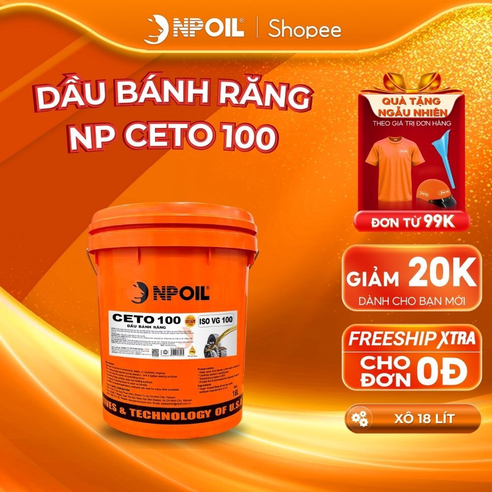 Dầu bánh răng NPOIL CETO 100/150/220/320/460/680 - xô 18L