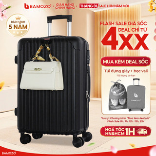    Best Seller   Vali Du Lịch BAMOZO Vali Kéo Chất Liệu Nhựa ABS Bền Đẹp - Được Bảo Hành 5 Năm_8801 