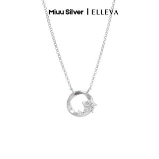   BST NỔI BẬT  Dây chuyền bạc nữ xi bạch kim Miuu Silver vòng cổ nữ Elleva Mobius Star 