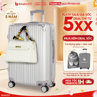  Vali Bamozo Size 20 24 Bo Góc Kim Loại Chống Va Đập Chất Liệu PC + ABS Chịu Lực 120kg Bảo Hành 5 Năm_8809 