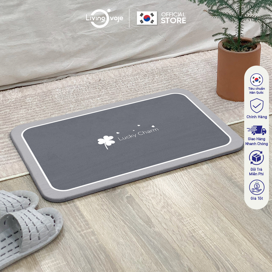 Thảm đá thấm nước nhà tắm Living On 60x39cm