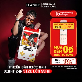 Bao cao su size to PlayAh! Siêu Mỏng 55mm Giant Invisible 24K.Right - Hộp 3 10 Cái 