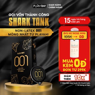  Bao Cao Su PlayAh! Non-Latex Siêu Mỏng 001 - Hộp 3 Cái 