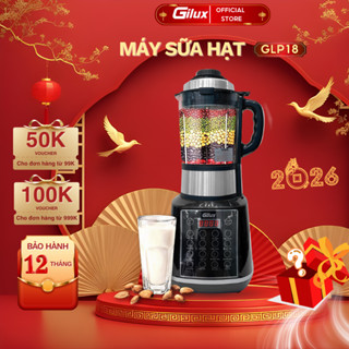  Máy Làm Sữa Hạt Gilux Xay Nấu Sinh Tố Đa Năng Dung Tích 1.75L Công Suất Lớn  BH 12 Tháng  