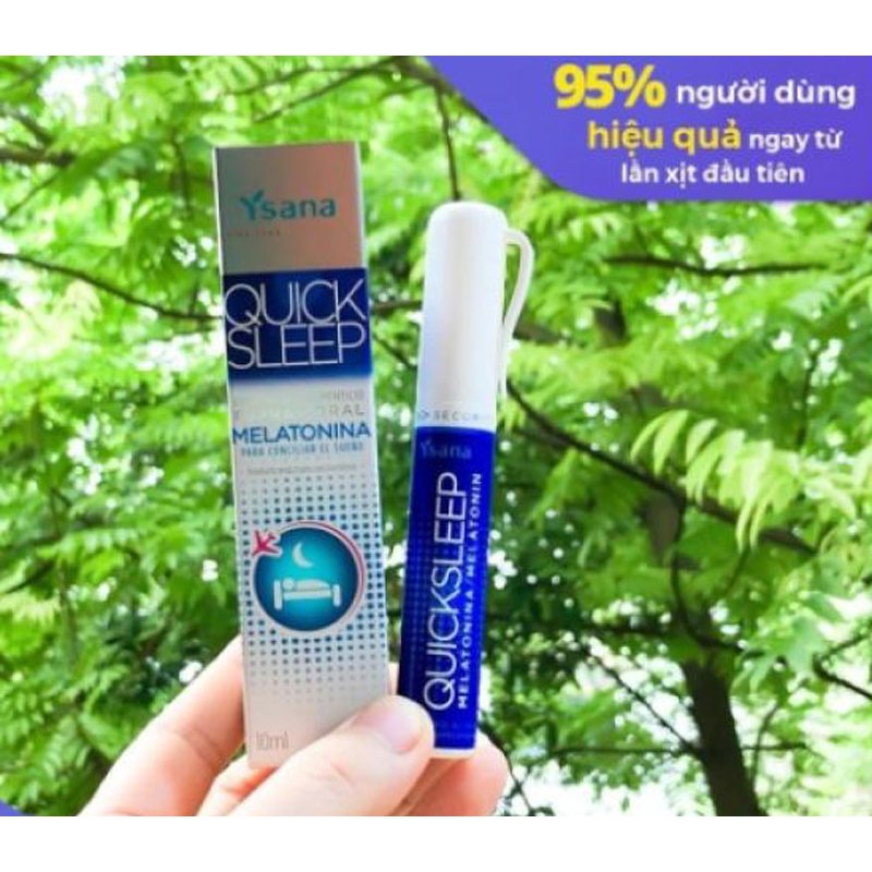 Melatonin xịt ngủ Quick Sleep Vào Giấc Nhanh, Ngủ Tự Nhiên tuýp 10ml