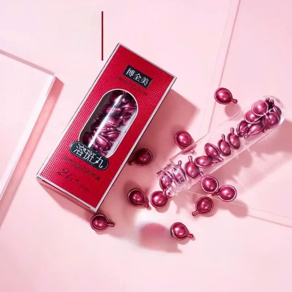 HÀNG SẴN -Ống 21 Viên Tinh Chất Serum Osufi Đỏ Cô Đặc Dưỡng Da Căng Bóng, Trắng Sáng, Đều Màu