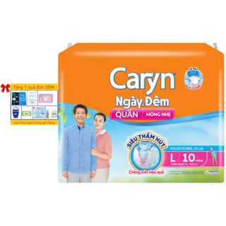 TIẾT KIỆM - (10 Miếng/Gói) - Combo 6 Gói Tã Quần Người Lớn Caryn L10  - Vòng Bụng 75-100 cm - Hsd mới