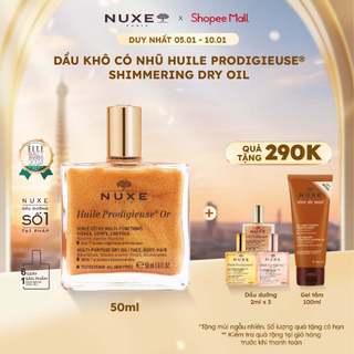  Dầu khô có nhũ Nuxe Huile Prodigieuse Shimmering Dry Oil 50ml 