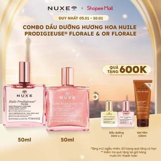  Combo Dầu dưỡng hương hoa Nuxe Huile Prodigieuse Florale Multi-Purpose Dry Oil 50ml & Or Florale 50ml 