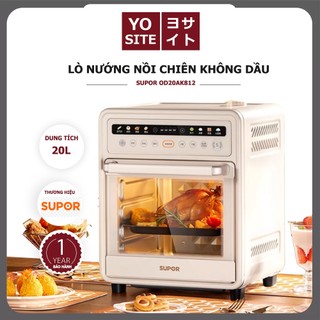  Nồi chiên không dầu lò nướng hơi nước Bear DKX-F18G5 18L điều khiển cảm ứng tích hợp 15 chương trình nầu ăn có sẵn 