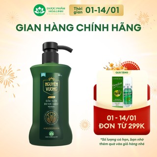  Dầu gội dược liệu Nguyên Vương lịch lãm dành cho nam chai 365g KM 35g - Dành cho tóc nam giới khô xơ hư tổn 