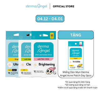  Combo 3 Miếng Dán Mụn - Derma Angel Acne Patch Mix 18 Salicylic Acid Day 12 Spot Lightening 12 