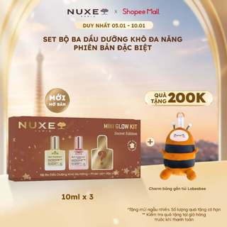  Set Dầu Dưỡng Đa Năng Nuxe Mini Glow Kit  10ml x 3  - Phiên Bản Secret Giới Hạn 